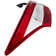Driver Side Tail Light, with Bulb, Halogen, Clear and Red Lens, 6 Cyl., 3.5L Engine