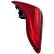 Passenger Side Tail Light, with Bulb, Halogen, Clear and Red Lens, 4 Cyl., 1.6L Engine, Sedan