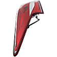 Driver Side Tail Light, with Bulb, Halogen, Clear and Red Lens, Sedan, Standard Type
