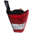 Passenger Side Tail Light, with Bulb, Halogen, Clear and Red Lens, Except NV200 Models
