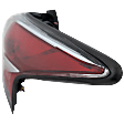 Passenger Side Tail Light, with Bulb, Halogen, Clear and Red Lens