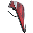 Passenger Side Tail Light, with Bulb, Halogen, Clear and Red Lens