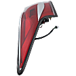 Driver Side Tail Light, with Bulb, Halogen, Clear and Red Lens