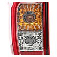 2014-2021 Nissan Frontier - Driver Side Tail Light, with Bulb, Halogen, Clear and Red Lens, Production Date From February 2014