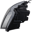 Passenger Side Headlight, without Bulb, Halogen, Clear Lens