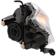 Passenger Side Headlight, without Bulb, Halogen, Clear Lens, Base Model