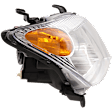 Passenger Side Headlight, without Bulb, Halogen, Clear Lens, Base Model