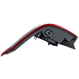 Driver Side, Outer Tail Light, without Bulb, LED, Clear and Red Lens, Hybrid Model, 4 Cyl., 2.4L Engine, Japan/USA Built Vehicle