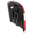 2006-2007 Toyota Highlander - Passenger Side Tail Light, without Bulb, Halogen, Clear and Red Lens, Hybrid Model