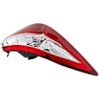 Driver Side, Outer Tail Light, with Bulb, Halogen, Clear and Red Lens, CAPA CERTIFIED