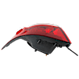 Driver Side, Outer Tail Light, with Bulb, Halogen, Clear and Red Lens, CAPA CERTIFIED