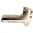 Rear, Driver Side Bumper End, Chrome Plastic