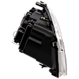 Driver Side Headlight, without Bulb, Halogen, Clear Lens, with Fog Light Holes