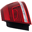2015 Volkswagen Passat - Passenger Side, Outer Halogen Tail Light, With bulb(s), Mounts on Body, OE Replacement