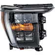 Passenger Side LED Headlight, With bulb(s), CAPA Certified