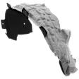 Front, Passenger Side Fender Liner, 4 Cyl., 2.3L Engine, CAPA CERTIFIED