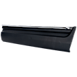 Front, Passenger Side Door Molding and Beltlines, Textured Black, For Models with Chrome Insert