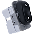 1997-2001 Ford F-150 - Front, Passenger Side/Front or Rear, Driver or Passenger Side Window Switch, Black