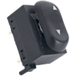 Front, Driver Side/Rear, Driver or Passenger Side Window Switch, Black