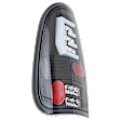 Driver and Passenger Side LED Tail Light, With bulb(s), Clear Lens, Black Interior, Stepside