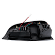 Driver and Passenger Side LED Tail Light, With bulb(s), Smoked Lens, Black Interior, Stepside