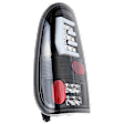 Driver and Passenger Side LED Tail Light, With bulb(s), Clear Lens, Black Interior, Stepside
