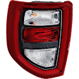 Driver Side Halogen/LED Combo Tail Light, With bulb(s), OE Replacement, CAPA Certified