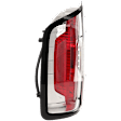 2015-2022 GMC Canyon - Driver Side Tail Light, with Bulb, Halogen, Clear and Red Lens, CAPA CERTIFIED