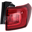 Passenger Side, Outer Tail Light, with Bulb, Halogen, Mounts on Body, For Models without All Terrain Package