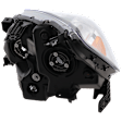 Passenger Side Headlight, without Bulb, Halogen, Clear Lens, CAPA CERTIFIED
