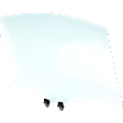 Front, Passenger Side Door Glass, Green Tint, With Clip, Replaces NAGS No. FD24062GTY
