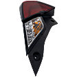 2016-2020 Honda Civic - Driver Side Tail Light, with Bulb, Halogen, Clear and Red Lens, Coupe