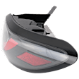 Passenger Side, Outer LED Tail Light, With bulb(s), OE Replacement