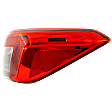 Passenger Side, Outer Tail Light, with Bulb, LED, Sedan, Mounts On Body