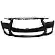 Front Primed Bumper Cover, without Object Sensor Holes, CAPA Certified