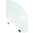 Front, Passenger Side Door Glass, Green Tint, With Clip, Replaces NAGS No. FD23967GTY