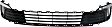 Sedan Front Bumper Grille, Black