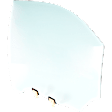 Rear, Driver Side Door Glass, Green Tint, With Clip, Replaces NAGS No. FD21920GTY