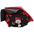 Driver Side, Outer Halogen Tail Light, With bulb(s), OE Replacement, CAPA Certified