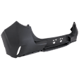 Rear, Upper Primed Bumper Cover, without Mounting Bracket