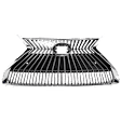Grille Assembly, Chrome Shell with Painted Silver Black Insert, Grille, CAPA CERTIFIED