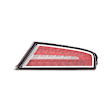 Passenger Side Tail Light, with Bulb, Halogen, Clear and Red Lens, CAPA CERTIFIED
