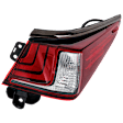 Passenger Side, Outer LED Tail Light, With bulb(s), OE Replacement, CAPA Certified