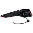 Passenger Side, Outer LED Tail Light, With bulb(s), OE Replacement, CAPA Certified