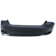 Rear Primed Bumper Cover, without Mounting Bracket(s), Japan Built Vehicle, Man Luggage Lid, For Models without F Sport Package and Park Distance Sensors
