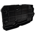 Transmission Pan, Black, Steel, Automatic Transmission