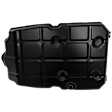 Transmission Pan, Black, Steel, Automatic Transmission