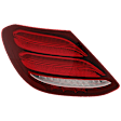 Driver Side, Outer Tail Light, with Bulb, LED, Sedan, Mounts on Body, CAPA Certified