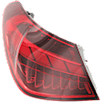 Driver Side, Outer LED Tail Light, With bulb(s), OE Replacement, Sedan