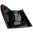 Passenger Side Halogen/LED Combo Tail Light, With bulb(s), OE Replacement